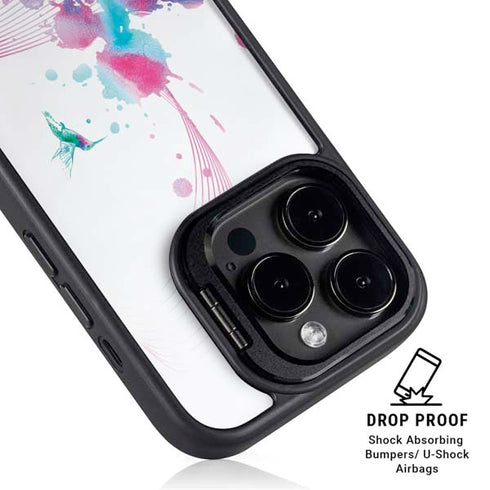 Violet Harmony (Hummingbird) iPhone 16 Pro Kickstand Case