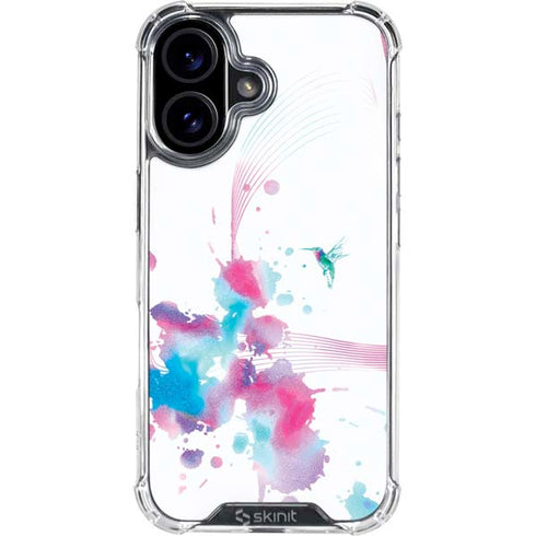 Violet Harmony (Hummingbird) iPhone 17 Clear Case