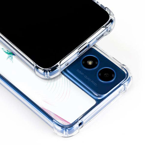 Violet Harmony (Hummingbird) Moto G 5G (2024) Clear Case
