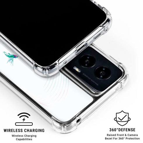 Violet Harmony (Hummingbird) Moto G Power 5G (2024) Clear Case