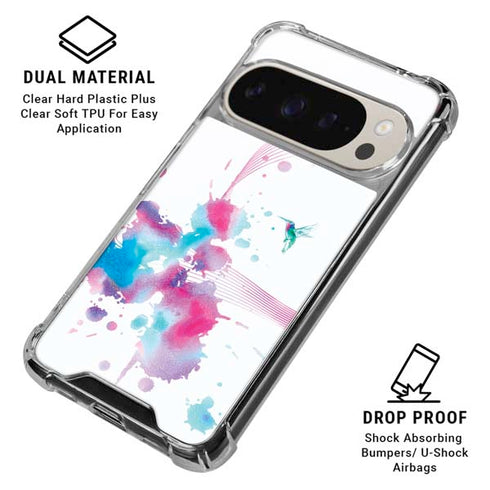 Violet Harmony (Hummingbird) Pixel 9/9 Pro Clear Case