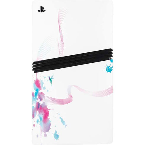 Violet Harmony (Hummingbird) PS5 Pro Disk Console Skin