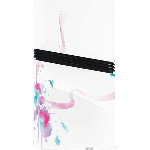 Violet Harmony (Hummingbird) PS5 Pro Disk Console Skin