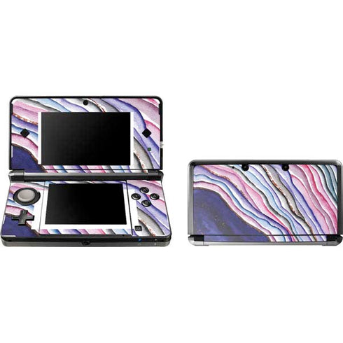 Violet Watercolor Geode Nintendo Skins