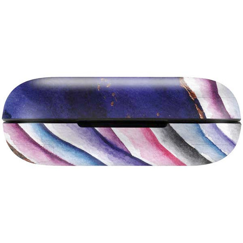 Violet Watercolor Geode Amazon Echo Buds Skin