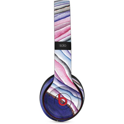 Violet Watercolor Geode Beats Solo 3 Wireless Skin