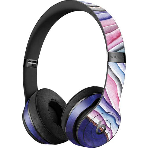 Violet Watercolor Geode Beats Solo 3 Wireless Skin