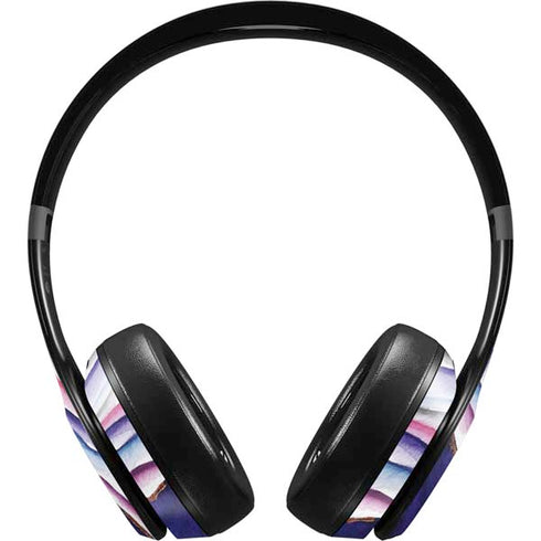 Violet Watercolor Geode Beats Solo 4 Wireless Headphones Skin