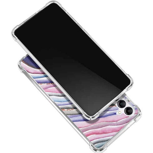 Violet Watercolor Geode Gabb Phone 4 Clear Case