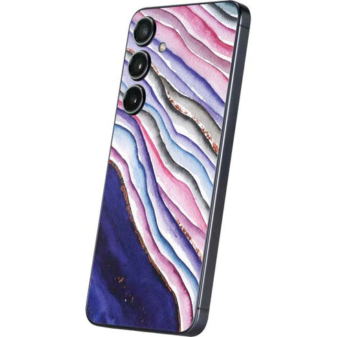 Violet Watercolor Geode Galaxy A16 5G Skin