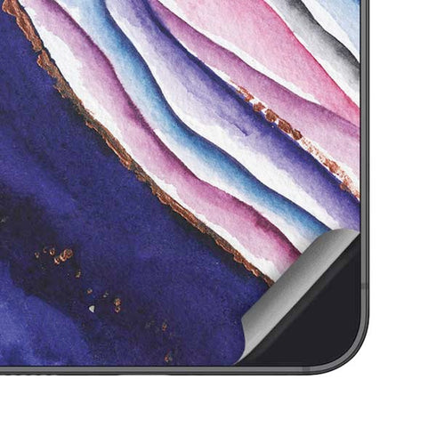 Violet Watercolor Geode Galaxy A16 5G Skin