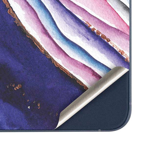 Violet Watercolor Geode Galaxy A35 5G Skin