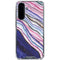 Violet Watercolor Geode Galaxy A36 5G Clear Case