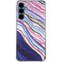 Violet Watercolor Geode Galaxy A55 5G Clear Case