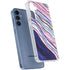 Violet Watercolor Geode Galaxy A55 5G Clear Case