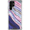 Violet Watercolor Geode Galaxy S23 Ultra Clear Case