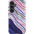 Violet Watercolor Geode Galaxy S25 Impact Case