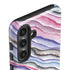 Violet Watercolor Geode Galaxy S25 Impact Case