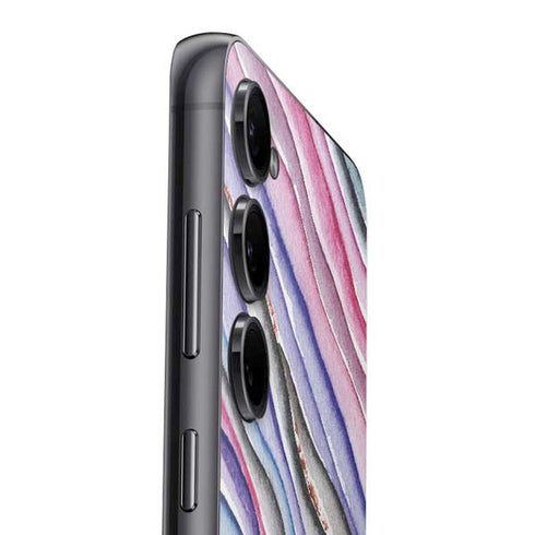 Violet Watercolor Geode Galaxy S25 Plus Skin