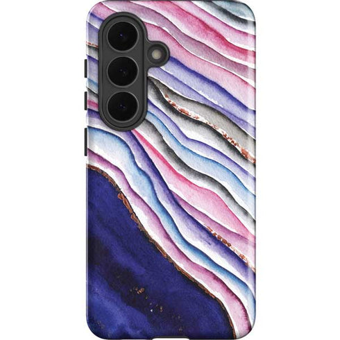 Violet Watercolor Geode Galaxy S26 Impact Case