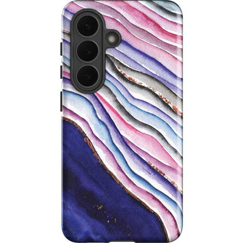 Violet Watercolor Geode Galaxy S26 Plus Impact Case