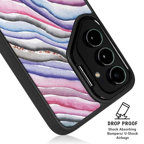 Violet Watercolor Geode Galaxy S26 Plus Kickstand Case