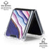 Violet Watercolor Geode Galaxy Z Flip7 Clear Case
