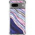 Violet Watercolor Geode Google Pixel 8a Clear Case