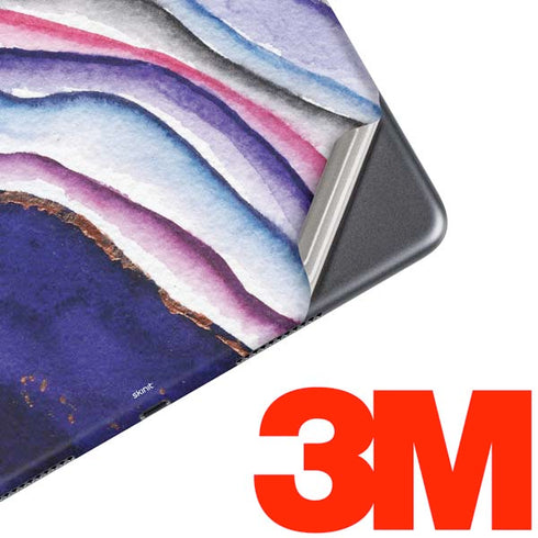 Violet Watercolor Geode iPad Skins