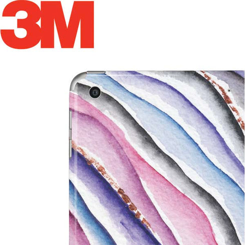 Violet Watercolor Geode Apple iPad Skin