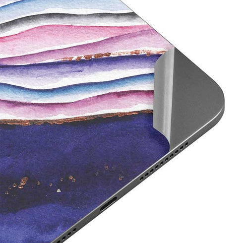 Violet Watercolor Geode Apple iPad Mini Skin