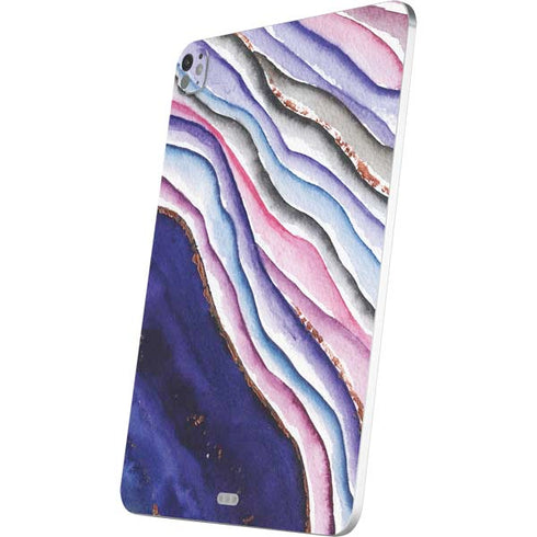 Violet Watercolor Geode iPad Pro 13in M4 (2024) Skin