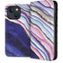 Violet Watercolor Geode iPhone 13 Folio Case