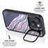 Violet Watercolor Geode iPhone 14 Plus Kickstand Case