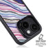 Violet Watercolor Geode iPhone 14 Plus Kickstand Case