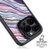 Violet Watercolor Geode iPhone 14 Pro Max Kickstand Case