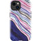 Violet Watercolor Geode iPhone 15 Impact Case