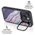 Violet Watercolor Geode iPhone 15 Kickstand Case