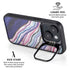 Violet Watercolor Geode iPhone 15 Plus Kickstand Case