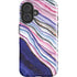 Violet Watercolor Geode iPhone 16 Impact Case