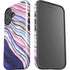 Violet Watercolor Geode iPhone 16 Impact Case