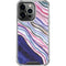 Violet Watercolor Geode iPhone 16 Pro Clear Case