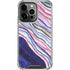 Violet Watercolor Geode iPhone 16 Pro Clear Case