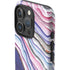 Violet Watercolor Geode iPhone 16 Pro Impact Case