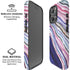 Violet Watercolor Geode iPhone 16 Pro Magsafe Impact Case