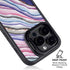 Violet Watercolor Geode iPhone 16 Pro Max Kickstand Case