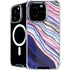 Violet Watercolor Geode iPhone 16 Pro Max MagSafe Case