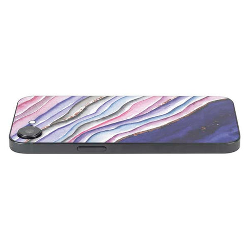 Violet Watercolor Geode iPhone 16e Skin