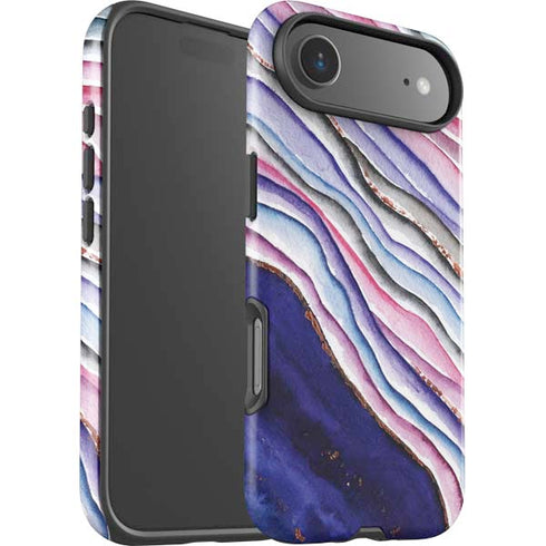 Violet Watercolor Geode iPhone 17 Air Impact Case