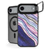 Violet Watercolor Geode iPhone 17 Air Kickstand Case